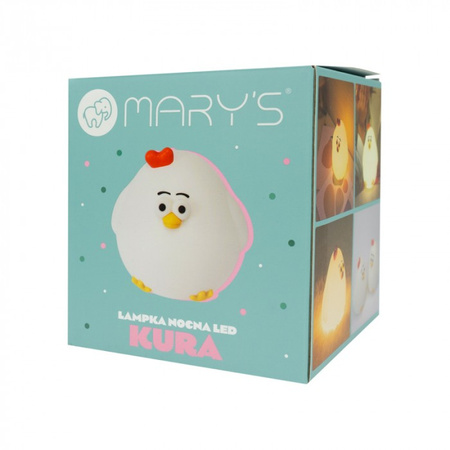 Dětské noční světlo LED 2,5W 3000K Warm USB dobíjecí 800mAh bílé MARY'S CURE