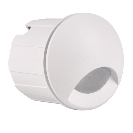 Zahradní schodišťové světlo LED pod omítku bílé 3W 20lm 4000K Q1 GOLDLUX (Polux)