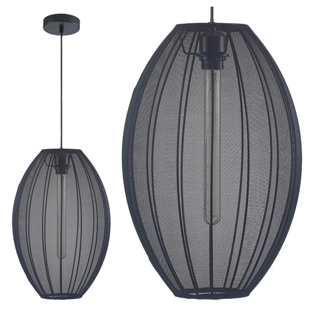 Stropní závěsné svítidlo E27 černé JAPANDI Sanico Goldlux