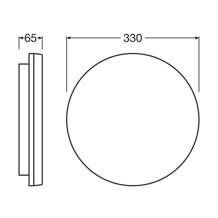 Plafond LED stropní svítidlo 46010W 2660lm 3000K - 4000K CCT s Twilight Motion Sensor Povrchová montáž bílá 33cm Povrch Ledvance