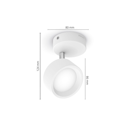 Nástěnné svítidlo LED 5,5W 550lm 2700K White Brother Philips