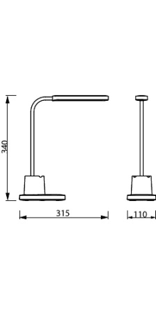 BUCKET 7W CCT LED stolní stolní lampa stmívatelná USB bílá PHILIPS