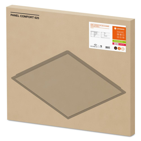 LED panelové kancelářské stropní svítidlo 33W 4320lm 4000K neutrální bílá stmívatelná povrchově montované bílé 62x62cm UGR19 Zigbee Comfort Ledvance