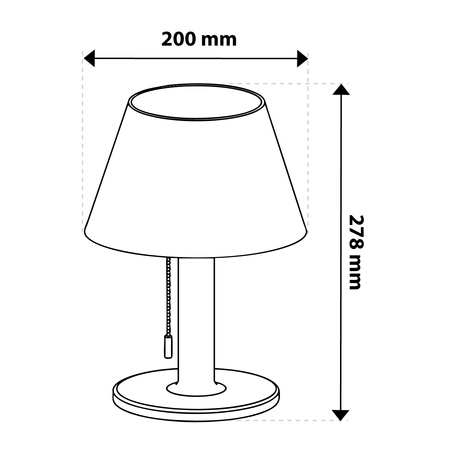 Zahradní LED solární stolní lampa VIOLA 4000K IP44 Moderní