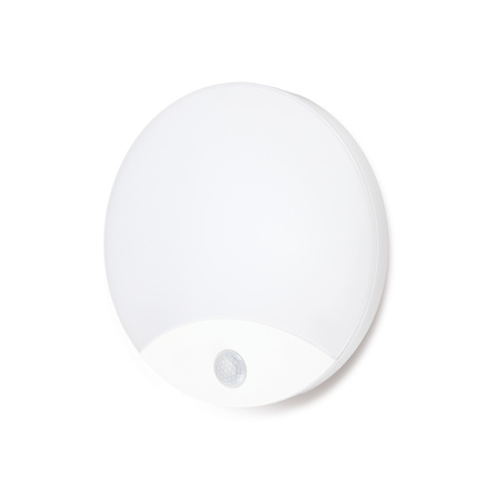 Nástěnné svítidlo LED Plafond s pohybovým a soumrakovým senzorem 10W Neutrální bila barva 4000K IP44 ORBIS Kobi