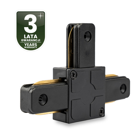 Trojitý T-kus černý konektor pro jednofázové přípojnice - přípojnice