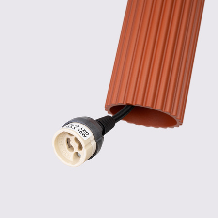 Stropní závěsné svítidlo Overhang Tuba Spot 2x GU10 Ochre Red Carbon Deep Space SL.1631 Sollux