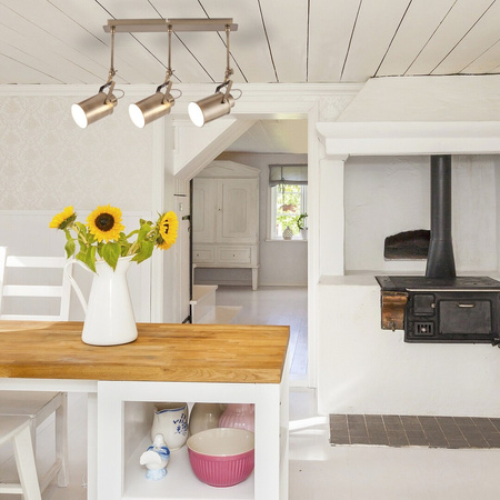 Bodové stropní svítidlo 3x E27 hnědé průmyslové Peter 5983 Rabalux