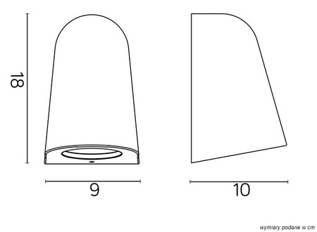 Venkovní zahradní fasádní svítidlo LED NÁSTĚNNÉ SVÍTIDLO Nik 1765 GU10 Su-Ma