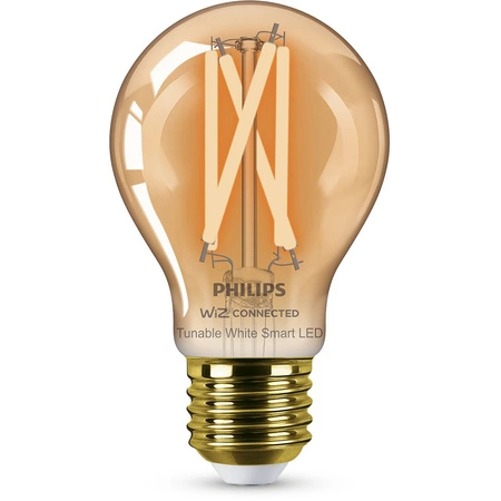 LED žárovka E27 A60 7W = 50W Filament Amber SMART WiFi Philips WiZ