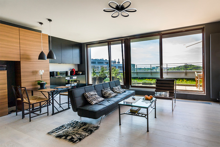 GALAXIS VIRGO 72W LED stropní svítidlo černé + dálkové ovládání