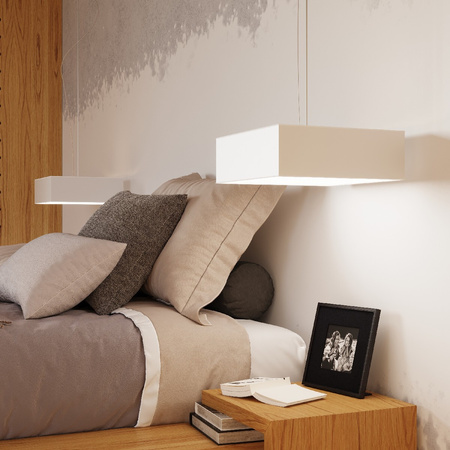 LED stropní svítidlo Plafond HORUS E27 Čtvercové svítidlo 25cm Bílé SOLLUX