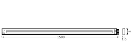 LED pásek 7,5W 3000K Warm 1,5M Cob Strips Ledvance