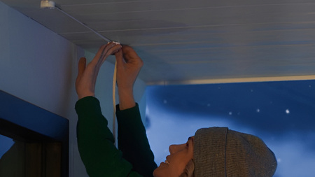 Venkovní zahradní girlanda 18 m IP65 32LED RGB SMART Smart Bluetooth ZigBee Bílá a barevná Ambiance Festavia Philips HUE