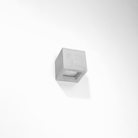Nástěnné svítidlo LED LEO G9 Wall Cube 12cm Concrete SOLLUX