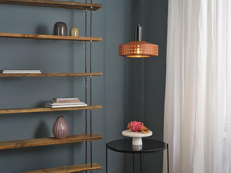 Dekorativní stropní závěsné svítidlo E27 s převisem Hnědý hliněný dekor Ledvance