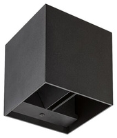 Zahradní lampa LED nástěnná lampa SOLIN G9 IP54 Top Bottom Cube Black RABALUX