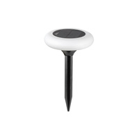 HAITI solární LED zahradní lampa 0.6W 3000K RGB IP65 černá a bílá RABALUX