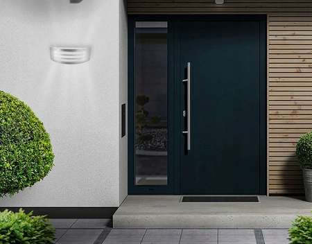 Zahradní nástěnné svítidlo. elevace. venkovní svítidlo E27 INOX IP44 DORIS