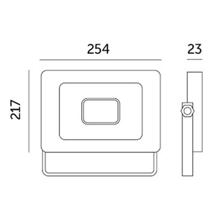 LED reflektor Halogen 100W 8700lm 4000K IP65 Black LED2B lampa MH KOBI