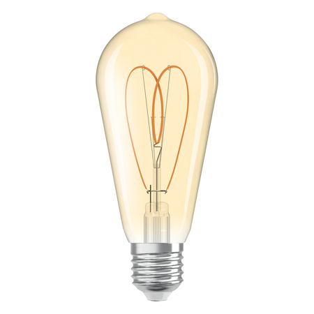 Dekorativní LED žárovka ST64 Edison E27 8W = 60W 806lm 2200K teplá bílá CRI90 300° Amber Dimmable Vintage 1906 Osram