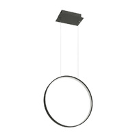 LED závěsné stropní svítidlo RIO 30W 3000K Overhang Circular 55cm Black SOLLUX