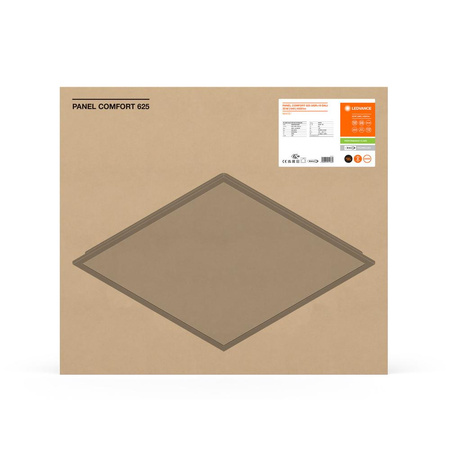 LED panelové kancelářské stropní svítidlo 33W 4320lm 4000K neutrální bílá stmívatelná povrchově montované bílé 62x62cm UGR19 Comfort Ledvance