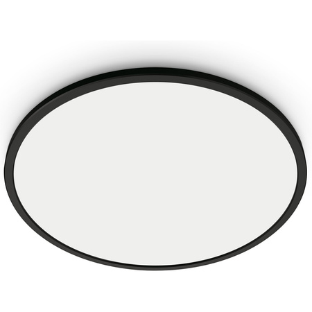 Plafond LED stropní svítidlo pro povrchovou montáž 14W CCT černé kulaté SMART WiFi WiZ