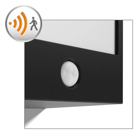 Zahradní lampa LED nástěnná lampa MACAW IR myGarden 3.5W 2700K IP44 s pohybovým senzorem černá PHILIPS