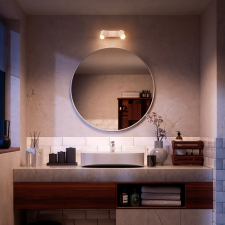 Reflektorové stropní svítidlo 2x GU10 IP44 bílé Kosipo Philips