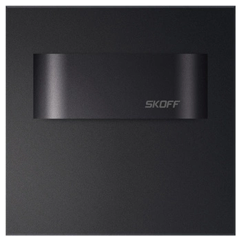 LED svítidlo na schodiště 0.8W 6500K 10V DC IP20 matná černá TANGO SHORT Skoff