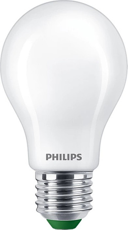 LED žárovka E27 A60 4W = 60W 840lm 4000K Neutrální bila Filament Milky PHILIPS Ultra Efficient