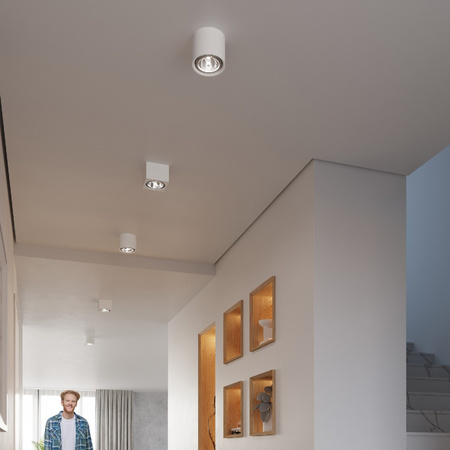 Svítidlo pro povrchovou montáž KALU GU10 ES111 Halogen Spot Tuba White SOLLUX