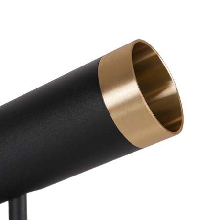 Nástěnné a stropní bodové svítidlo 5x GU10 Black Gold FADO Sanico Goldlux