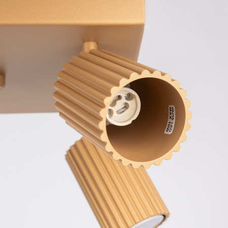 Bodové reflektorové stropní svítidlo Tuba 4x GU10 Gold Carbon Deep Space SL.1564 Sollux