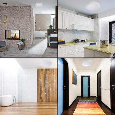 LED stropní svítidlo do koupelny ORLANDO 18W IP44 4000K White Round