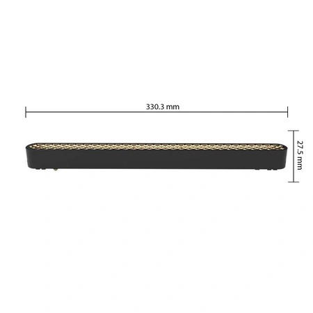 LED světlo pro magnetické přípojnice Plug-in 16W 800lm 4000K Neutral CRI90 60° 48V Black Luxo Masterled