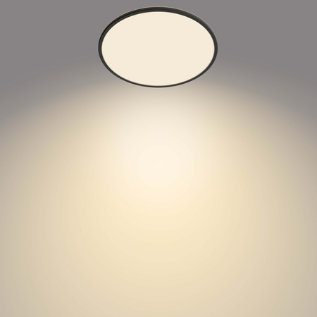 Přisazené LED stropní svítidlo SUPERSLIM 22W 2700K 43cm Stmívatelné Černé PHILIPS