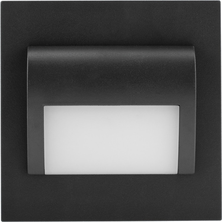 Teplá bílá schodišťové svítidlo DECORUS 9 LED 1.2W grafitové ProVero