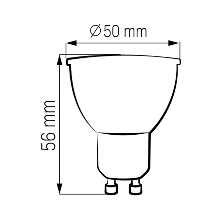 LED žárovka GU10 10W 1000lm 3000K Warm 120° Sanico Goldlux