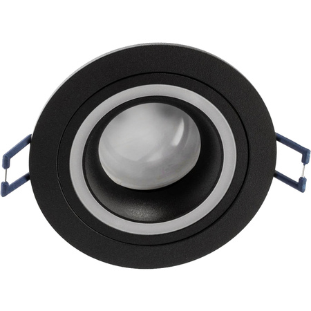 Halogenová Podhledové svítidlo GU10, Stálá Kulatá Černá TRIBUS LUMILED
