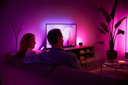 BLOOM LED stolní lampa černá EU/UK 6W CCT RGB PHILIPS HUE Bluetooth Zigbee