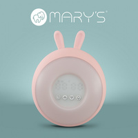 Dětské noční světlo LED elektronický budík 3,1W 3000K teplé + vícebarevné RGB růžové MARY'S KING