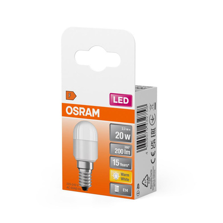 LED žárovka E14 T26 2.3W = 20W 200lm 2700K Teplá bílá 160° OSRAM STAR