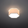 SUNDE 2xE27 LED stropní plafón 15cm šestihranné svítidlo Bílá SOLLUX