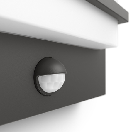 Zahradní lampa LED nástěnná lampa PETRONIA IR myGarden 12W 2700K IP44 se senzorem pohybu antracit PHILIPS