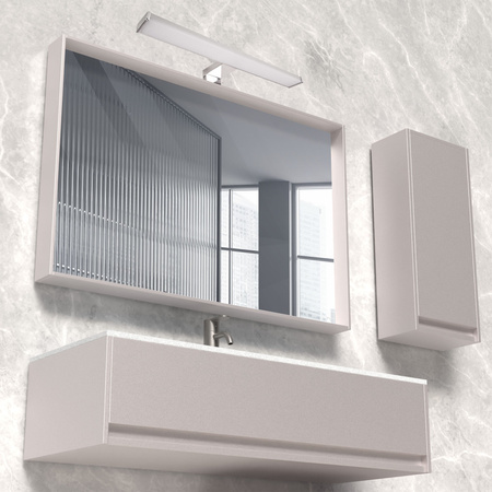 LED nástěnné svítidlo do koupelny 8W 900lm 4000K neutrální 120° chrom IP44 ELBA Sanico Goldlux