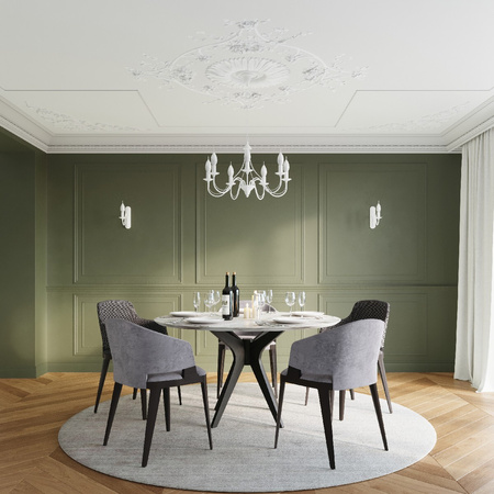 MINERWA Závěsné stropní svítidlo 3 3xE14 Lustr tradiční bílý SOLLUX