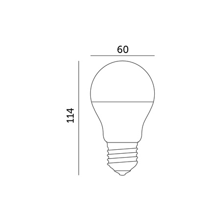 LED žárovka E27 Ball 10,5W 1055lm 6500K Cold 200° LED2B Kobi