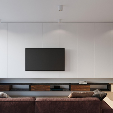 Svítidlo pro povrchovou montáž TIUBE GU10 ES111 Halogenové bodové svítidlo Tuba Round White SOLLUX